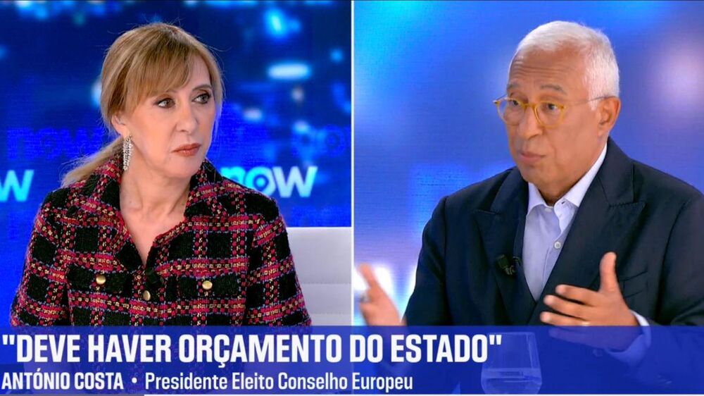 Now continua a crescer: Entrevista a Costa lidera canal e atinge 190 mil espectadores