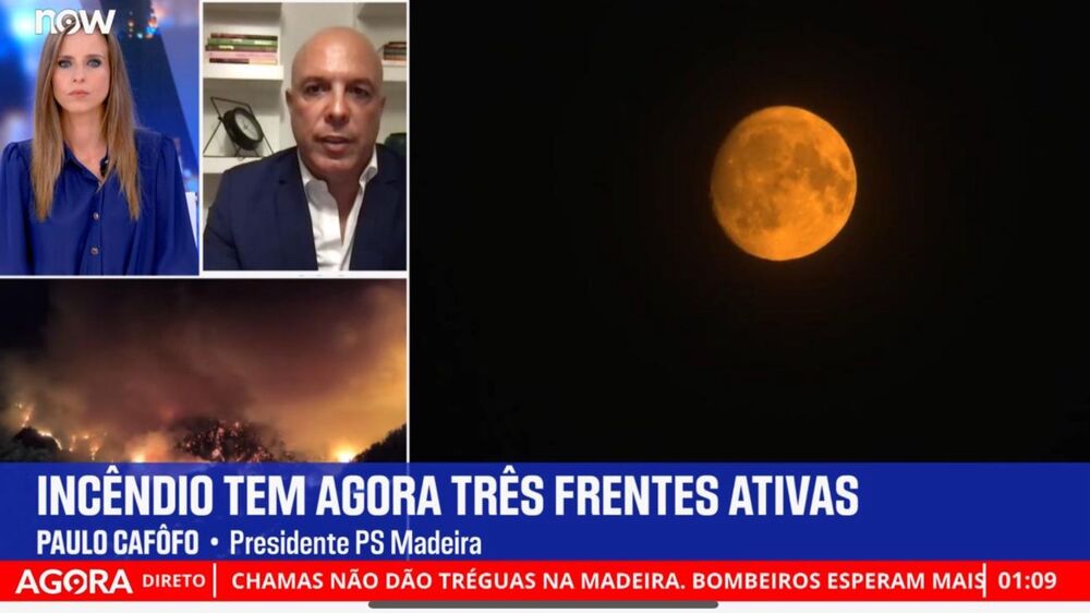 Canal Now ultrapassa SIC Notícias na cobertura do fogo da Madeira