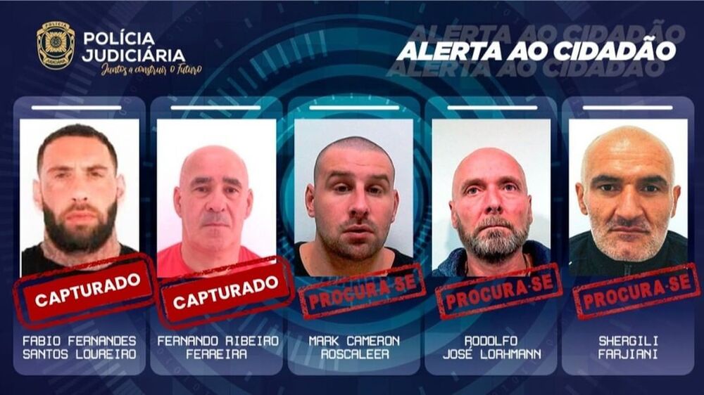 Reclusos evadidos da cadeia de Vale de Judeus