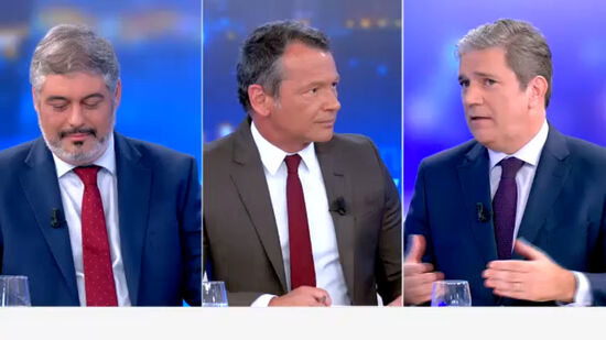 Paulo Núncio afirma que engano nas contas do SNS se trata de um erro 'não muito relevante' e ataca antigo Governo. André Pinotes Batista responde dizendo que AD 'trata de assuntos estruturais como se fossem circunstanciais'