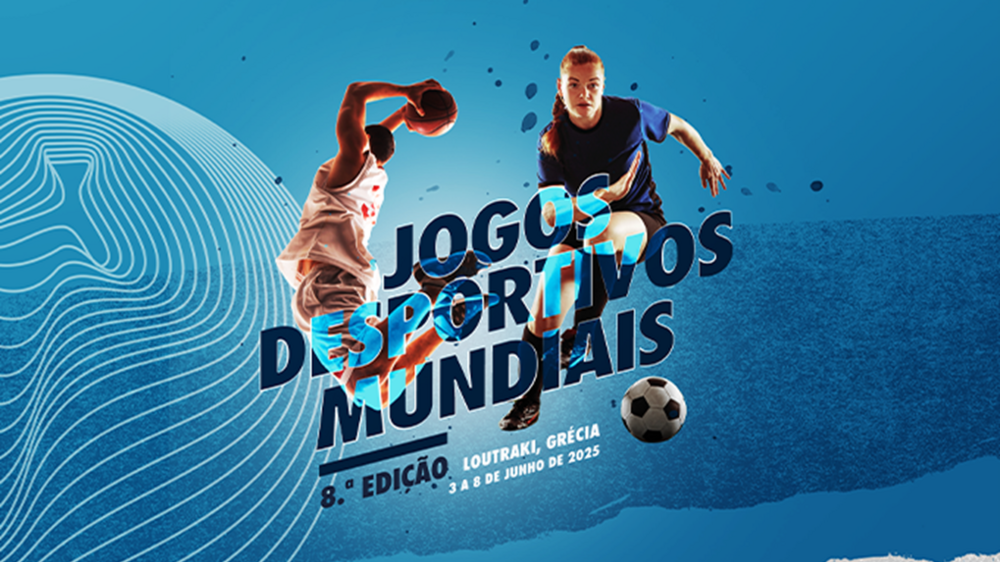 8.ª edição dos Jogos Desportivos Mundiais em Loutraki, Grécia, de 3 a 8 de junho de 2025