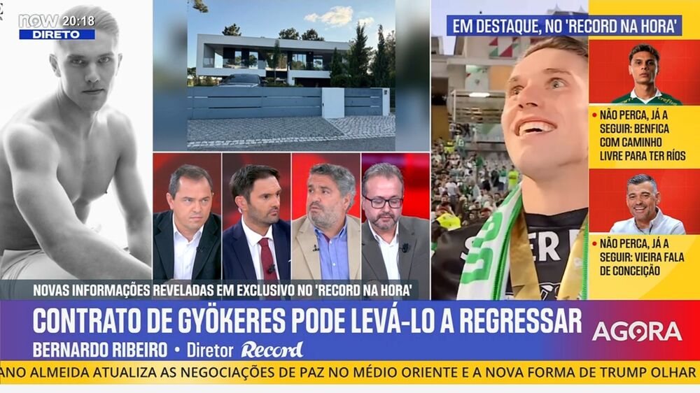 Gyökeres pode regressar: contrato exclusivo no 'Record' com Bernardo Ribeiro