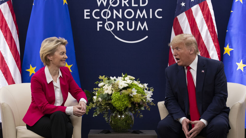 Trump e Von der Leyen discutem acordo comercial transatlântico na Escócia