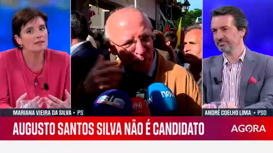 André Coelho Lima diz que Augusto Santos Silva deu 'um passo em falso'; Mariana Vieira da Silva saúda a atitude do socialista 