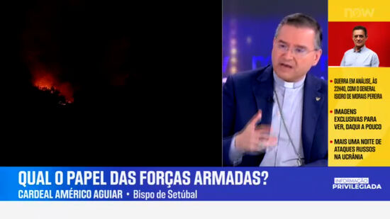 'É preciso confiar naquilo que é o empenho, dedicação e entrega de todos os que estão no terreno', diz D. Américo Aguiar sobre incêndios em Portugal