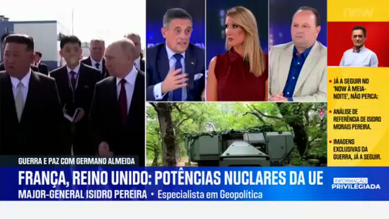 “O número de ogivas nucleares da França, associadas às dos EUA, é potencial nuclear suficiente para destruir a Rússia várias vezes”, diz Major-General Isidro Morais Pereira 
