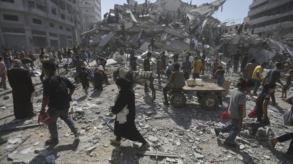 Ruínas em Gaza após bombardeamentos levantam preocupações sobre o número real de vítimas