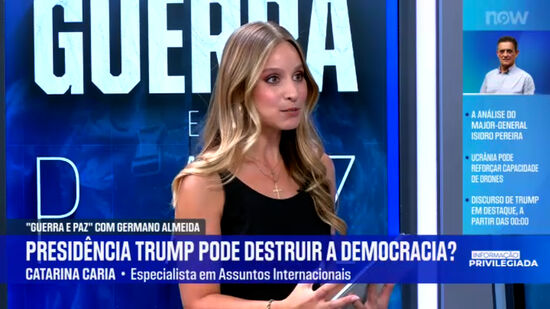 Trump ataca a liberdade de expressão 'despido de qualquer vergonha', diz Catarina Caria