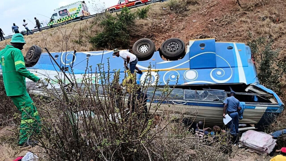 Acidente de autocarro na África do Sul