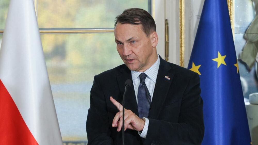 Sikorski fala sobre possível interceção de avião de Putin na Polónia