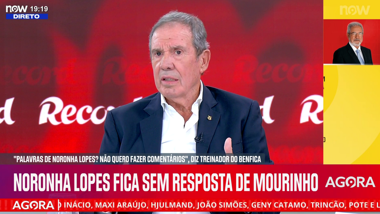 Humberto Coelho, vice-presidente na lista de Rui Costa, no 'Record na Hora', no NOW