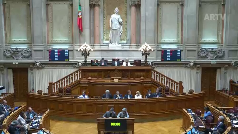 Sessão plenária na Assembleia da República em Lisboa