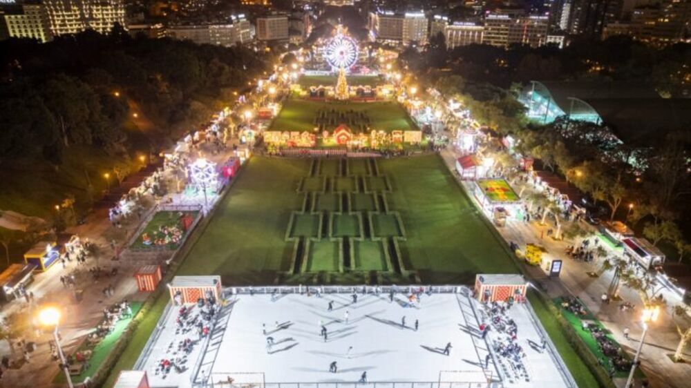 Wonderland Lisboa oferece diversão com pista de gelo e iluminação festiva