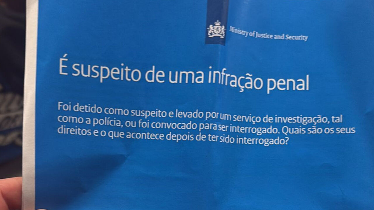 Ministério da Justiça informa sobre direitos de suspeitos em processos criminais