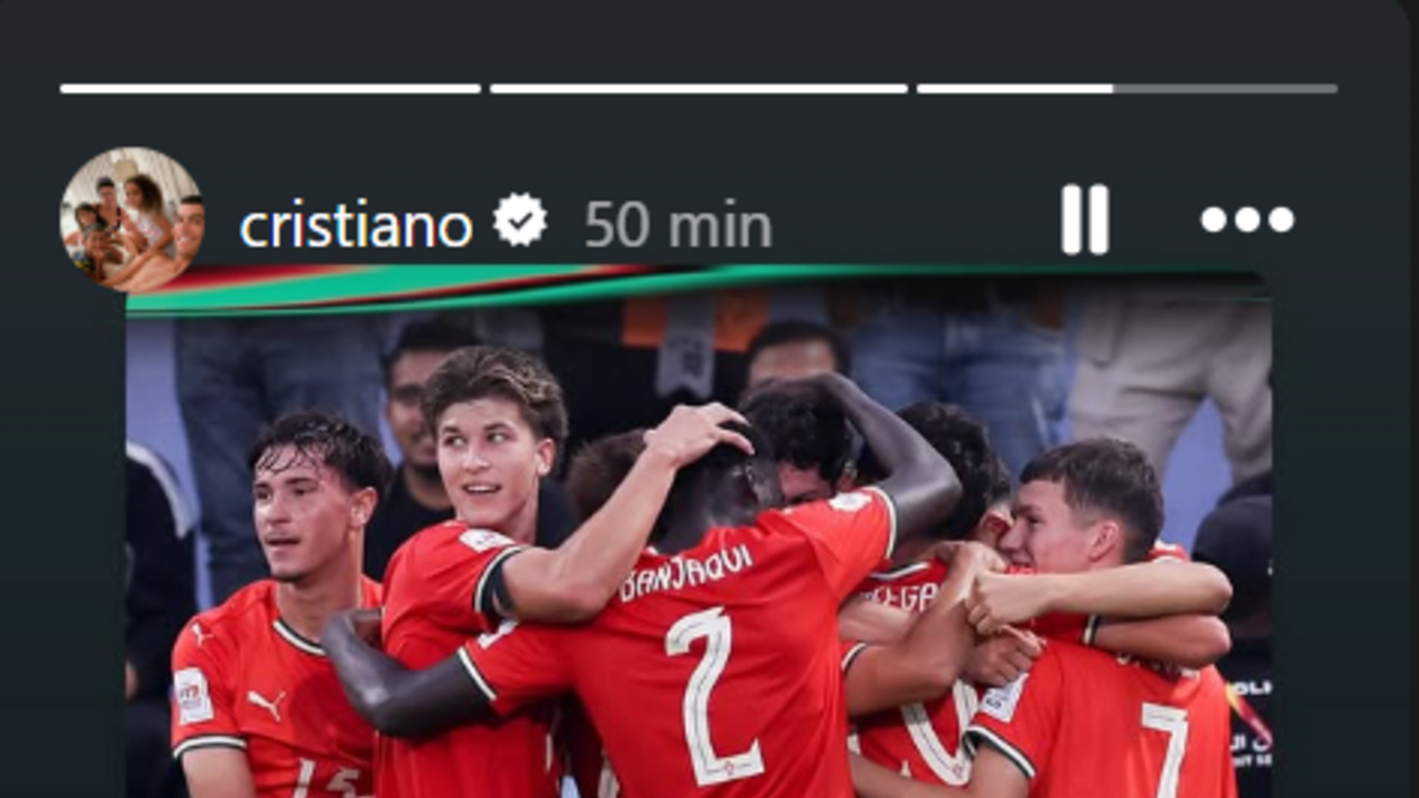 Cristiano Ronaldo felicita a seleção portuguesa sub-17 pela chegada à final do Mundial