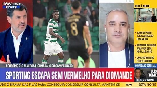 José Gandarez e o lance de Diomande no Sporting-Alverca: «Uma expulsão perdoada e estava 0-0...»	