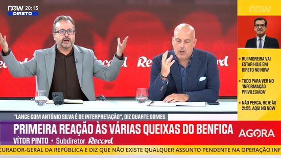 Vítor Pinto dirige-se a Duarte Gomes e questiona «Então quando é que é lance de videoárbitro»