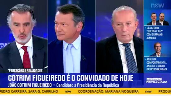 'Não faz sentido nenhum os debates presidenciais não terem lugar também no NOW e na CMTV', defende Pedro Santana Lopes 