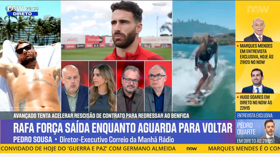  Pedro Sousa: «Suspeito que quem vai resolver o imbróglio de Rafa Silva é o mesmo de sempre»