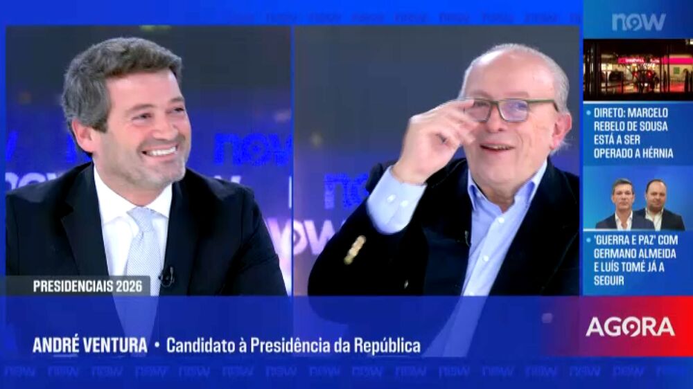 Ventura cita Álvaro Cunhal em direto no NOW: «Isto nunca mais me vai sair»