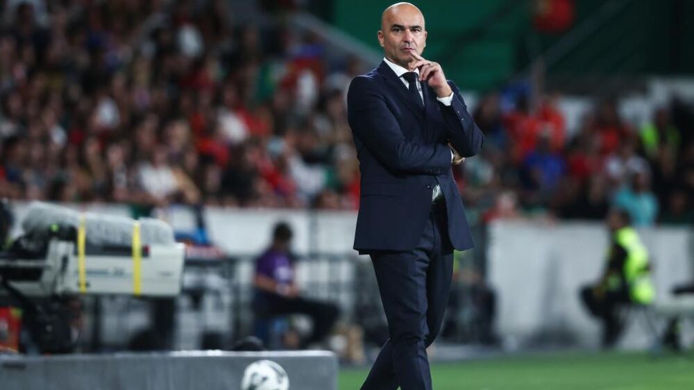 Roberto Martínez durante Portugal-Hungria