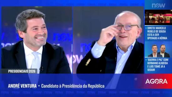 Ventura cita Álvaro Cunhal em direto no NOW: «Isto nunca mais me vai sair»