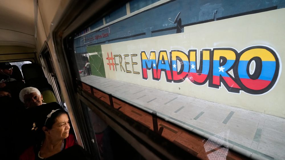 #FreeMaduro num mural, em contexto de libertação de prisioneiros na Venezuela