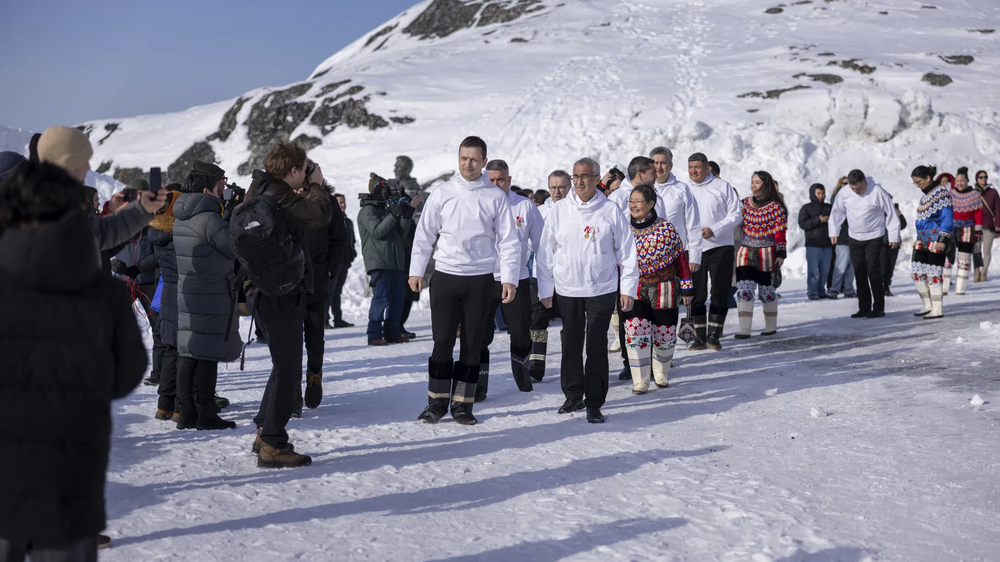 Delegações da Gronelândia avaliam ameaças dos EUAEmil Stach/Ritzau Scanpix via AP