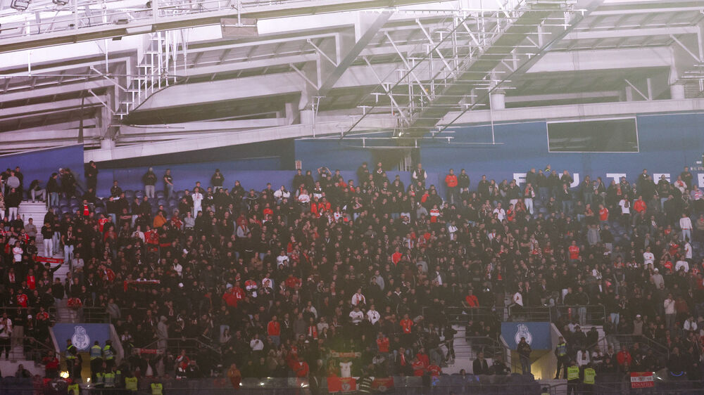 Adeptos do Benfica no Dragão