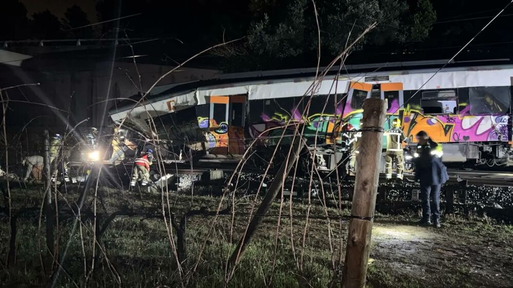Descarrilamento de comboio em Barcelona