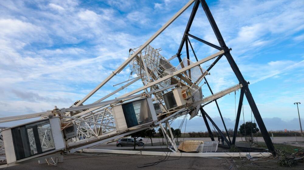 Efeitos da depressão Kristin na Figueira da Foz