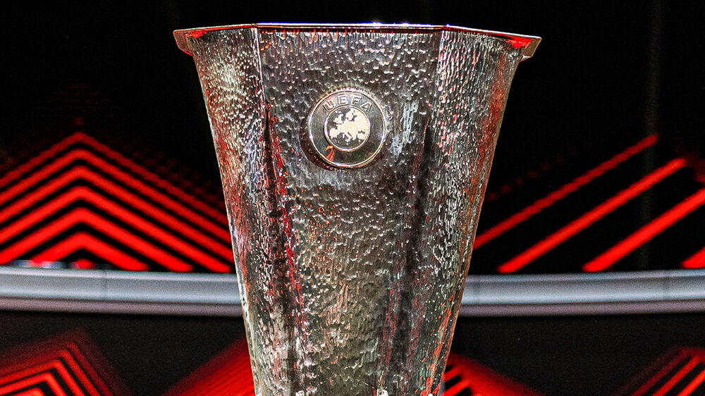 O troféu da Liga Europa