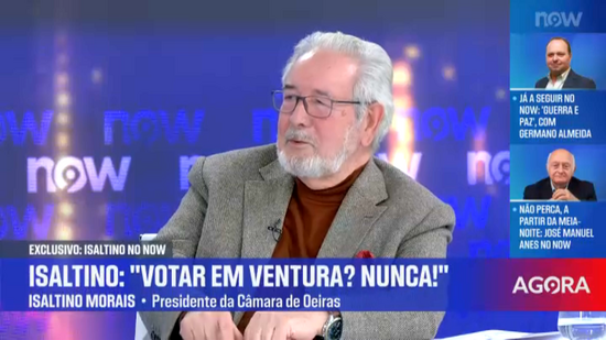 Isaltino Morais vai votar em Seguro: 'Votar em Ventura? Nunca!' 