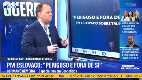«Esta mudança europeia alinhando mais com os EUA pode mostrar que algo muito significativo poderá ocorrer nos próximos dias»
