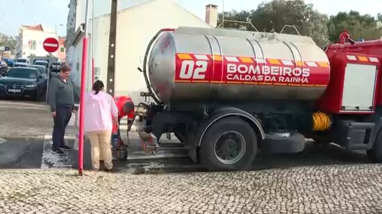Freguesia das Caldas da Rainha abastecida de água pelos bombeiros através de duas cisternas  