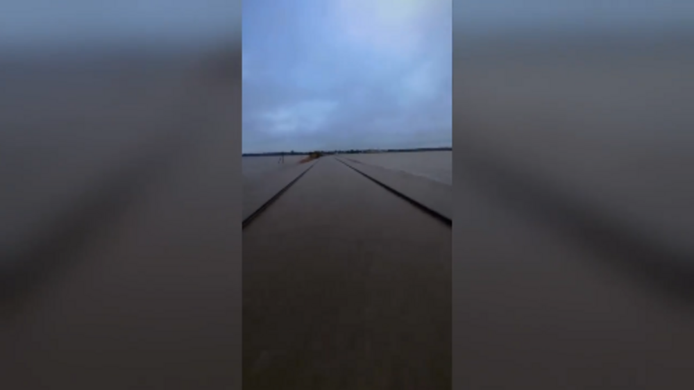 Imagens de drone mostram EN 118 totalmente submersa em Samora Correia 