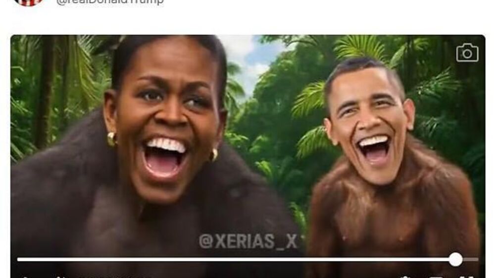 A publicação de Donald Trump