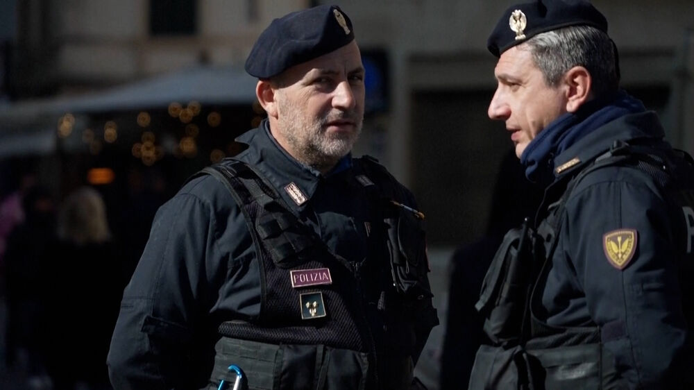 Segurança reforçada em Verona enquanto a cidade se prepara para a cerimónia de encerramento dos Jogos Olímpicos