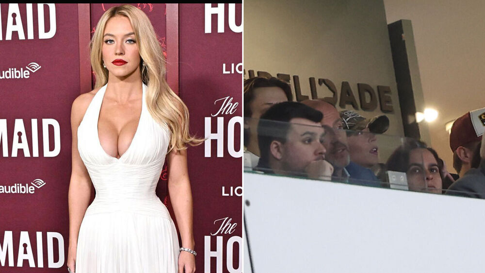 Sydney Sweeney está em Alvalade a assistir ao Sporting-Estoril