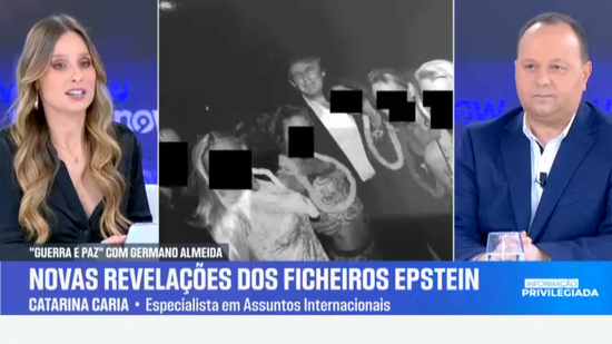 Caso Epstein “É uma rede brutal dos mais poderosos do mundo”, diz Catarina Caria