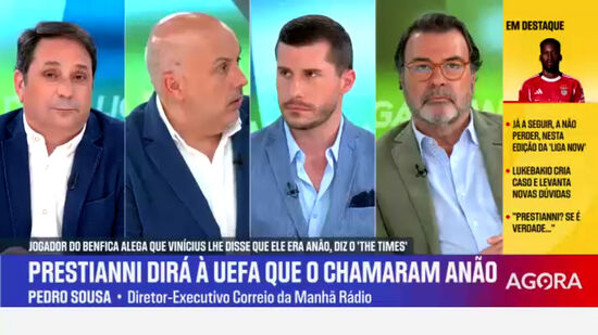 Nova versão de Prestianni: «Neste duelo o Benfica é a equipa pequena» 