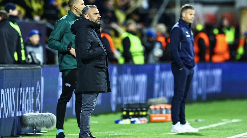 Rui Borges reage durante o Bodo/Glimt-Sporting