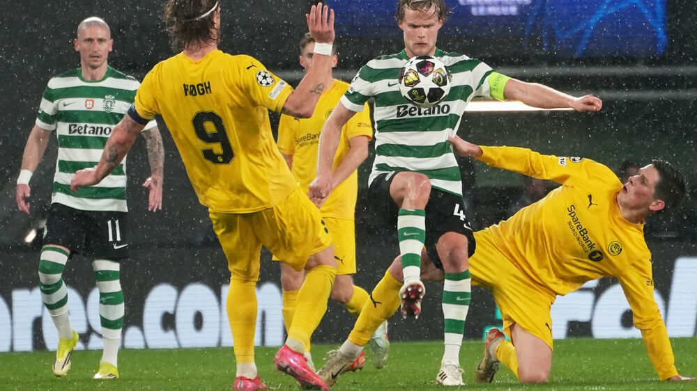 Hjulmand, durante jogo entre Sporting e Bodo Glimt