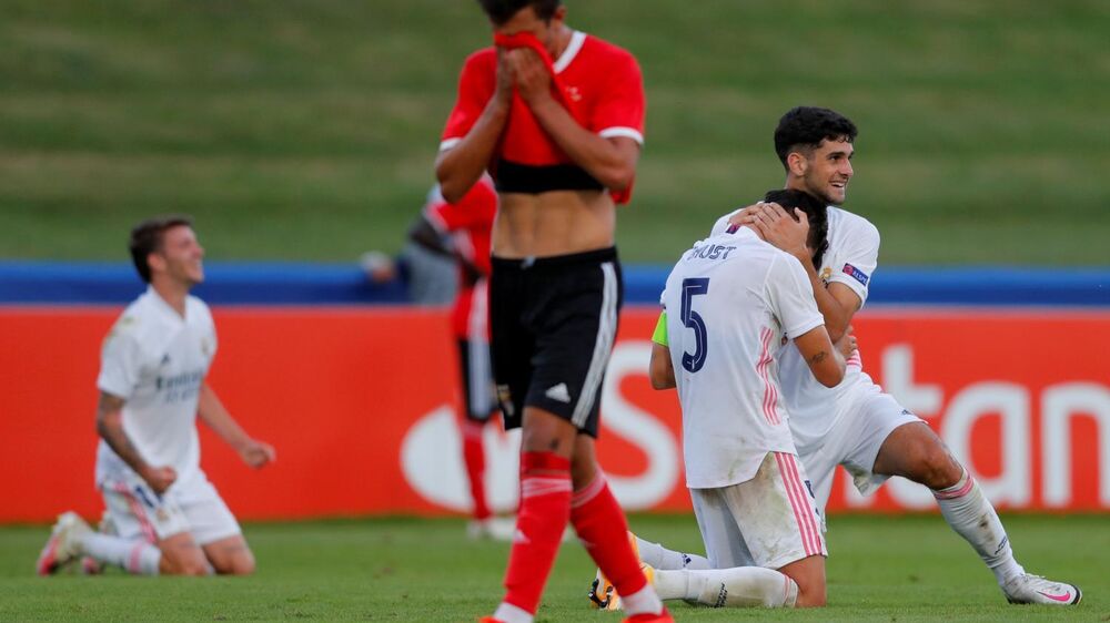 Benfica procura vaga na final da Youth League após derrota para o Real Madrid em 2020