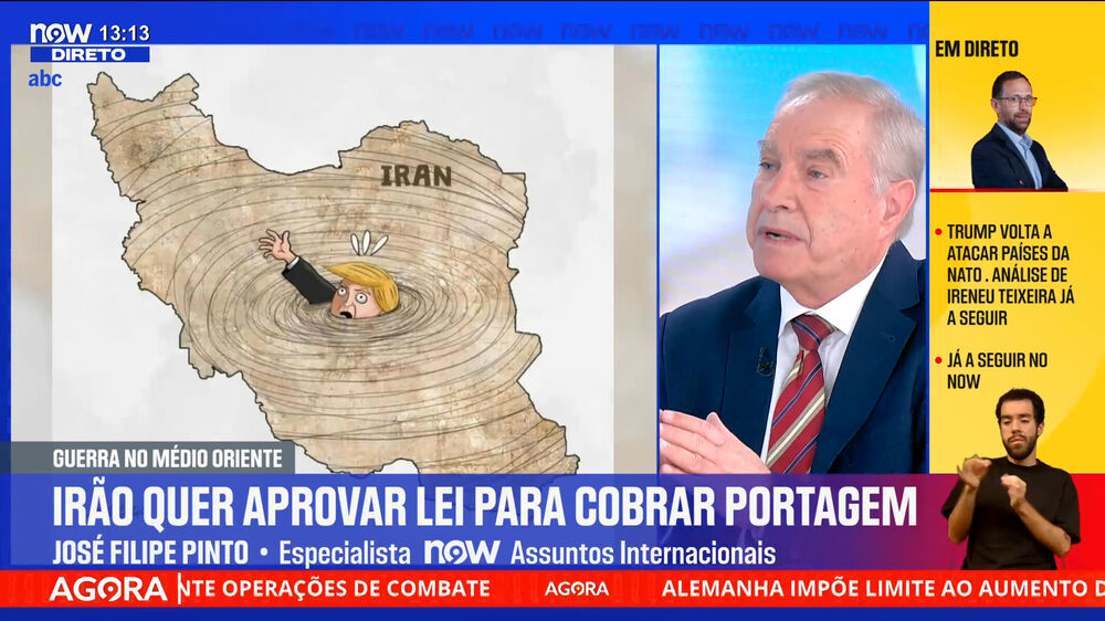 'Donald Trump quer uma capitulação do Irão em termos bélicos', diz José Filipe Pinto 