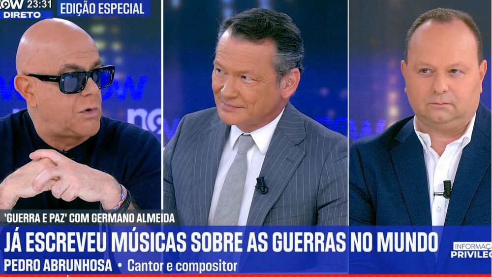 'Guerra e Paz' Especial com Pedro Abrunhosa lidera destacadíssimo