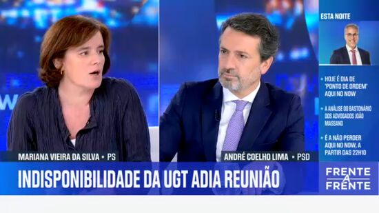 Frente a Frente | Mariana Vieira da Silva (PS) e André Coelho Lima (PSD)