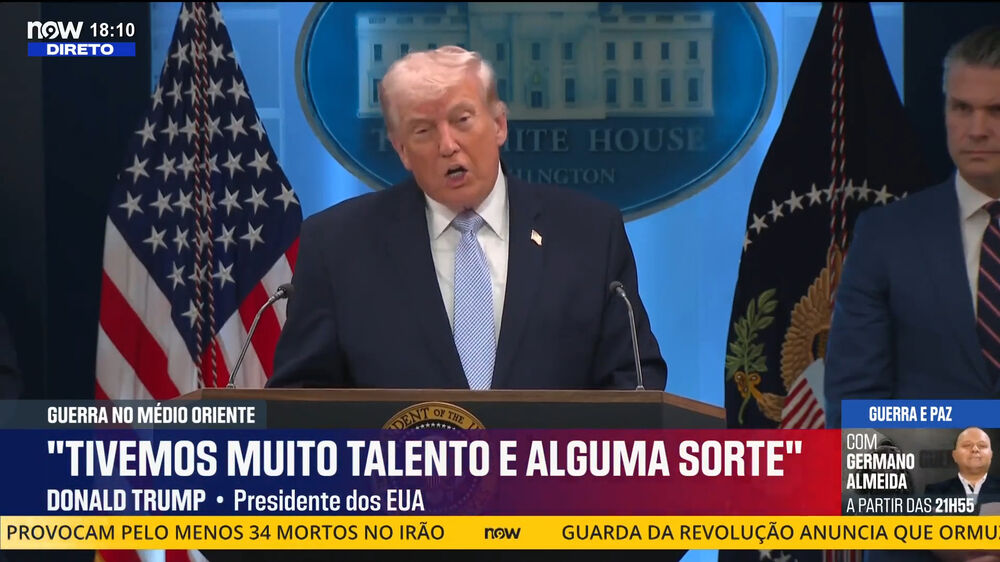 O discurso completo de Donald Trump: «Deus estava a olhar por nós. Era Páscoa»