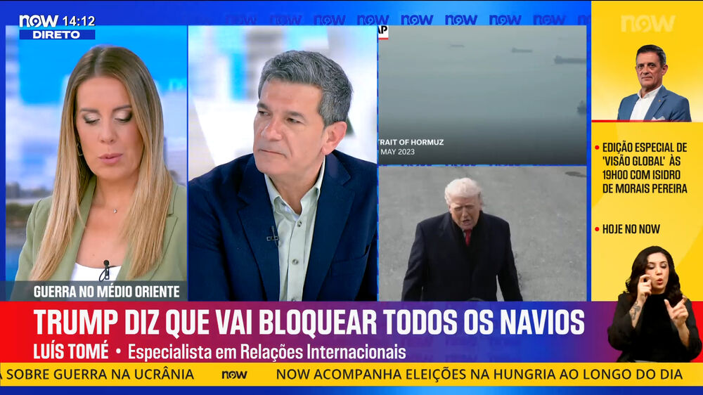 Trump anuncia bloqueio do estreito de Ormuz: «Revela desfaçatez e desespero»