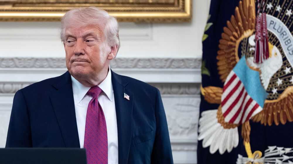 O presidente dos Estados Unidos, Donald Trump, na Casa Branca